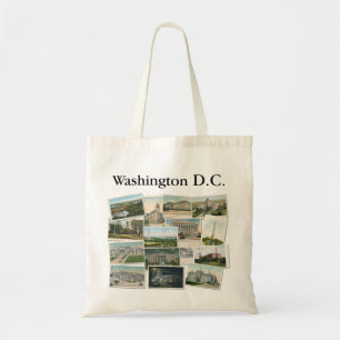 Washington DC: Vintage Postkarten Souvenir Tragetasche
