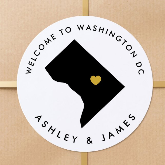 Washington DC Welcome Sticker Tag, Hauptstadt (Von Creator hochgeladen)