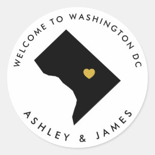 Washington DC Welcome Sticker Tag, Hauptstadt