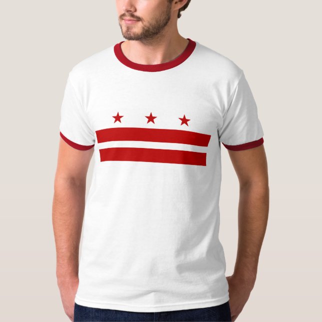 Washington DCflaggent-stück T-Shirt (Vorderseite)
