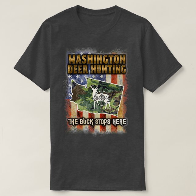 Washington Deer Junting Trophy T-Shirt (Design vorne)