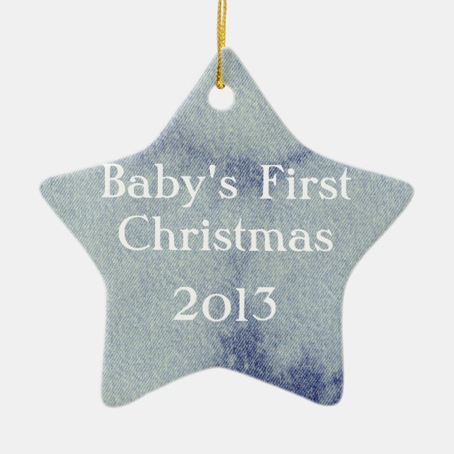 Washington Denim Design #1 bei Emporio Moffa Keramik Ornament (Vorne)