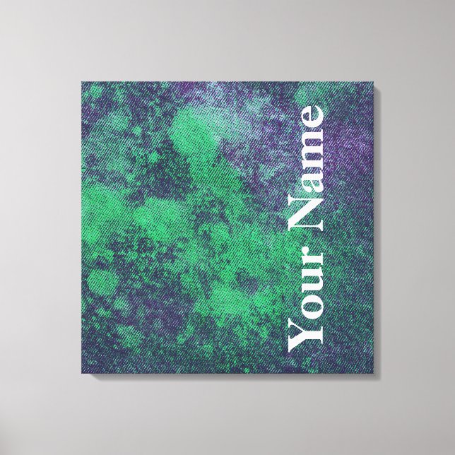 Washington Denim Design #2 in Emporio Moffa Leinwanddruck (Vorderseite)