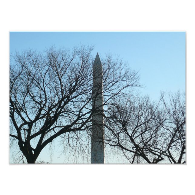Washington Denkmal im Winter I Landschaft Fotodruck (Vorne)