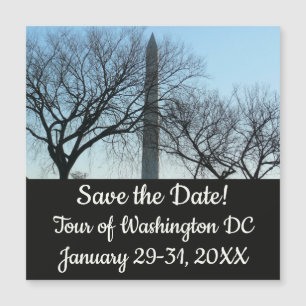 Washington Denkmal im Winter I Landschaft Magnetkarte
