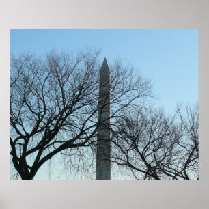Washington Denkmal im Winter I Landschaft Poster