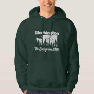 Washington Der Evergreen-Staat Hoodie