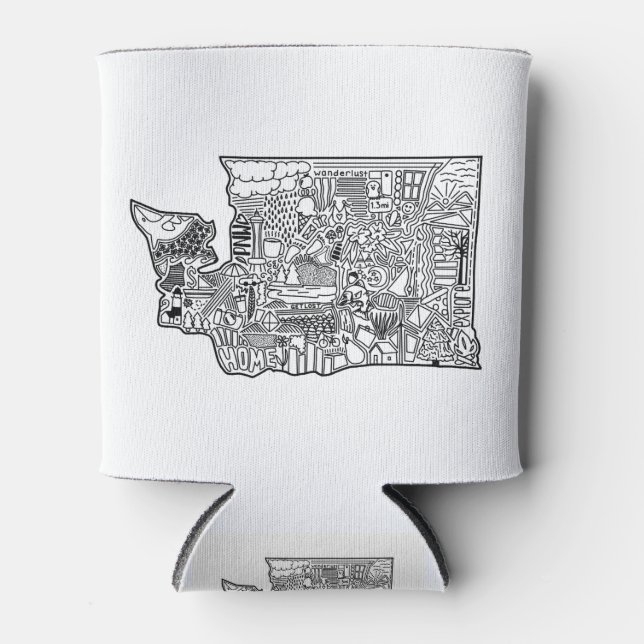 Washington Doodle Dosenkühler (Vorderseite)