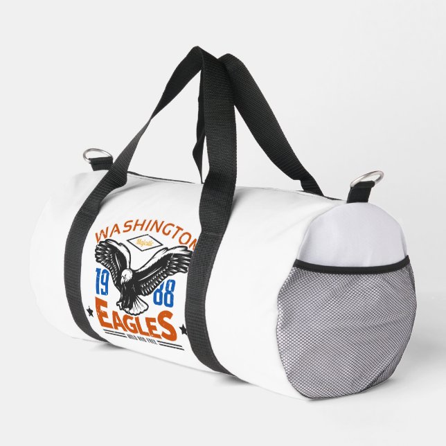 Washington Eagles 1988 Vintage Adler Duffle Bag (Rechte Ecke)