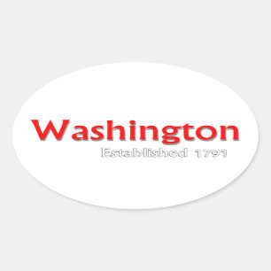 Washington etablierte Stickers