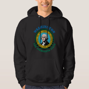 WASHINGTON EVERGREEN STAAT FLAG HOODIE