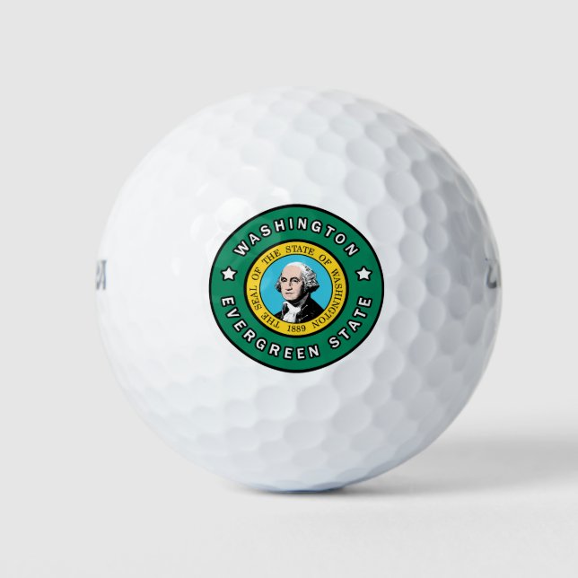 Washington Evergreen Staat Golfball (Vorderseite)