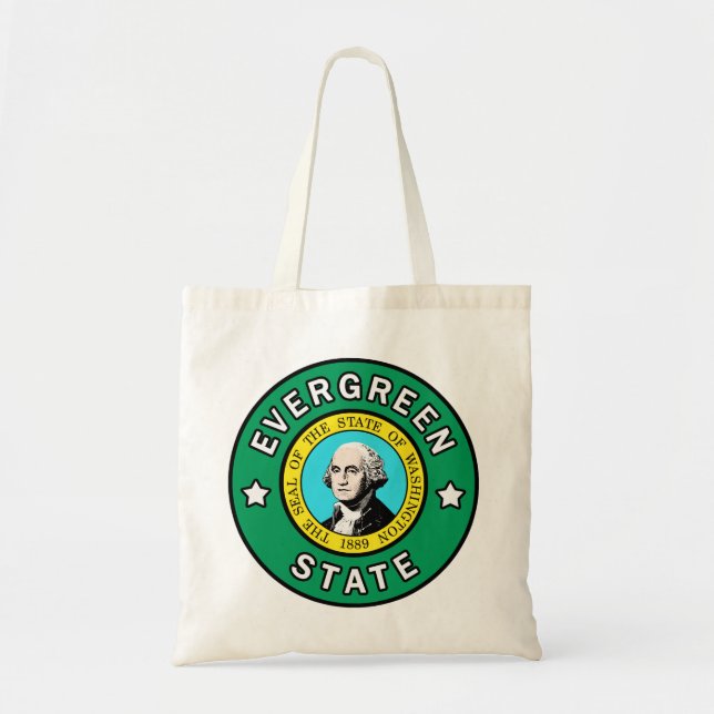 Washington Evergreen Staat Totbag Tragetasche (Vorne)