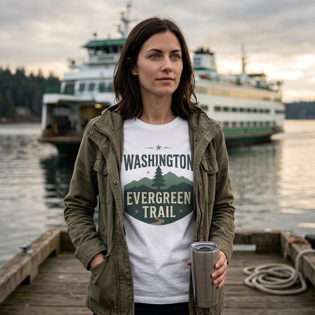 Washington Evergreen Trail T-Shirt (Von Creator hochgeladen)
