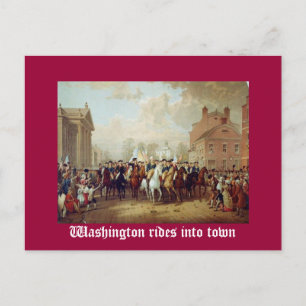 Washington fährt in die Stadt Postkarte