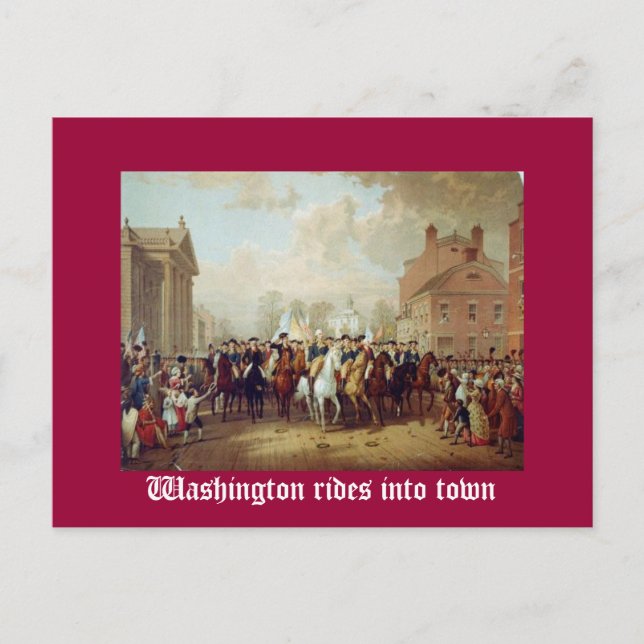 Washington fährt in die Stadt Postkarte (Vorderseite)