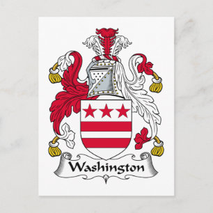 Washington Familienwappen Postkarte