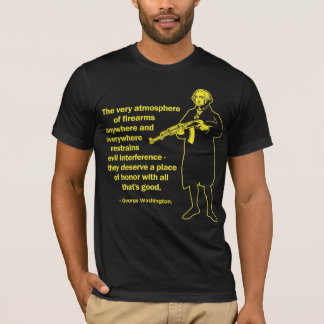 Washington-Feuerwaffen-Zitat-Shirt T-Shirt
