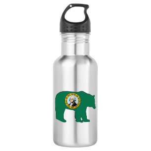 Washington Flag Bär Edelstahlflasche