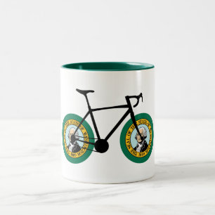 Washington Flag Cycling Zweifarbige Tasse