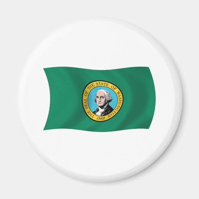 Washington Flag Magnet (Vorne)