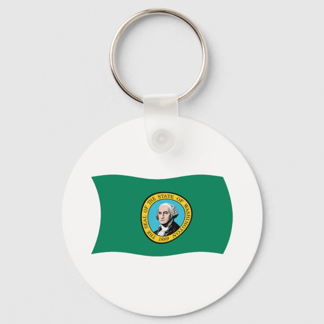 Washington Flag Schlüsselanhänger (Vorderseite)