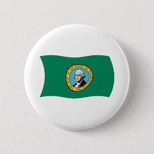 Washington-Flaggenknopf Button