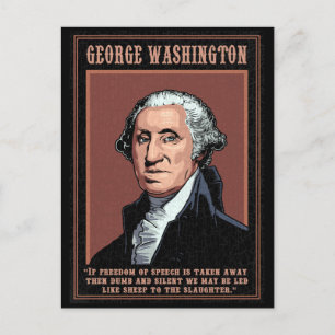 Washington -Freie Meinungsäußerung Postkarte