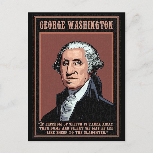 Washington - Freie Rede Postkarte (Vorderseite)