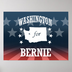 WASHINGTON FÜR BERNIE SANDERS POSTER