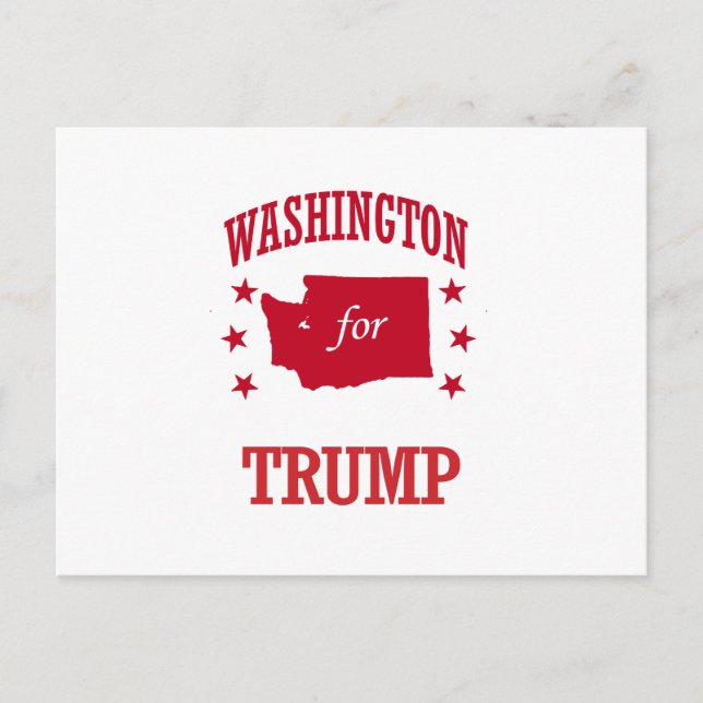 WASHINGTON FÜR DONALD TRUMP POSTKARTE (Vorderseite)