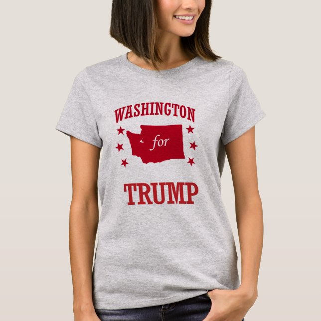 WASHINGTON FÜR DONALD TRUMP T-Shirt (Vorderseite)