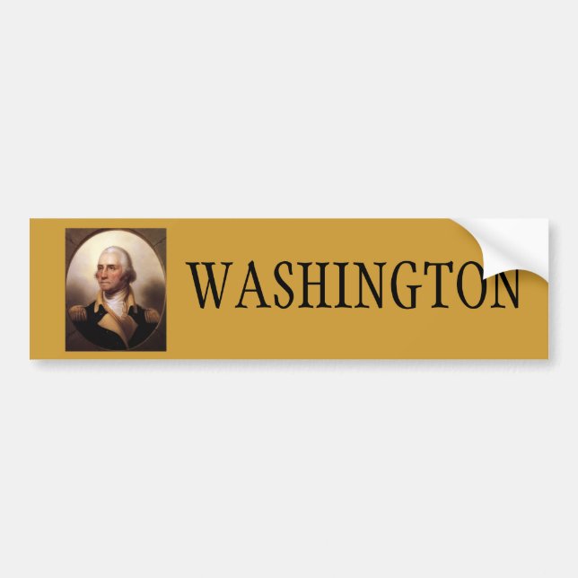 Washington für Präsidenten Autoaufkleber (Vorne)