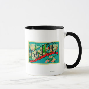Washington - große Buchstabe-Szenen Tasse