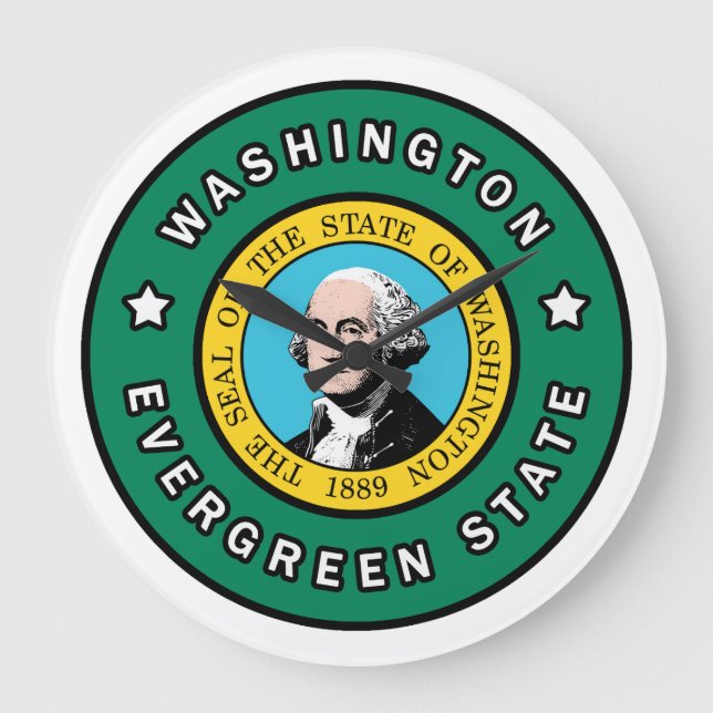 Washington Große Wanduhr (Vorderseite)
