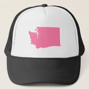 Washington in Rosa Truckerkappe