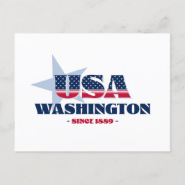 Washington in Rot, Weiß und Blue Postcard Postkarte