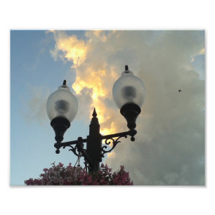 Washington Iowa Light und Sturm Clouds Fotodruck