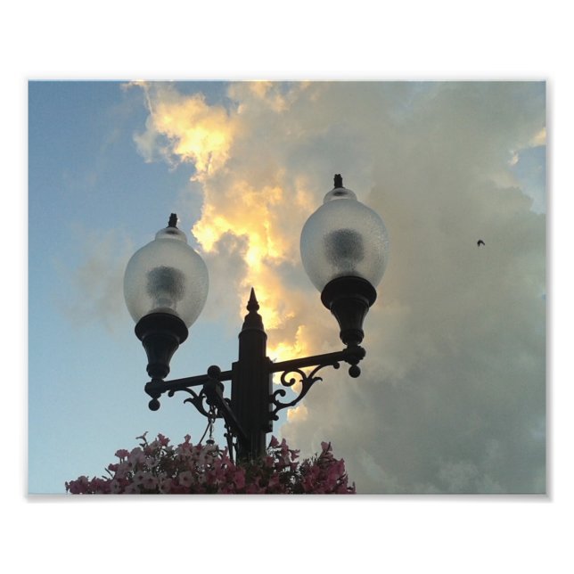 Washington Iowa Light und Sturm Clouds Fotodruck (Vorne)