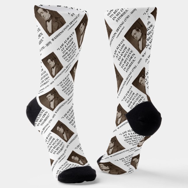 Washington Irving glaubt immer an verlorene Geschi Socken (Gewinkelt)