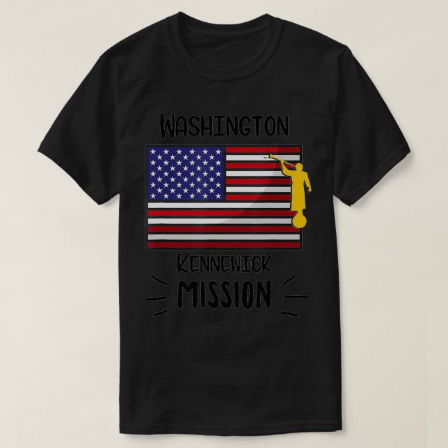 Washington Kennewick Mormon LDS Mission T-Shirt (Design vorne)