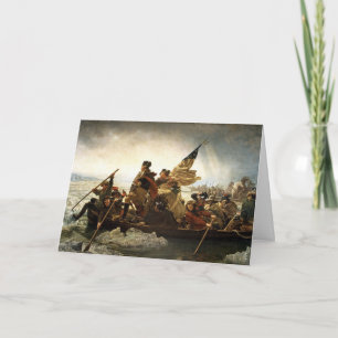 Washington kreuzt das Delaware Karte