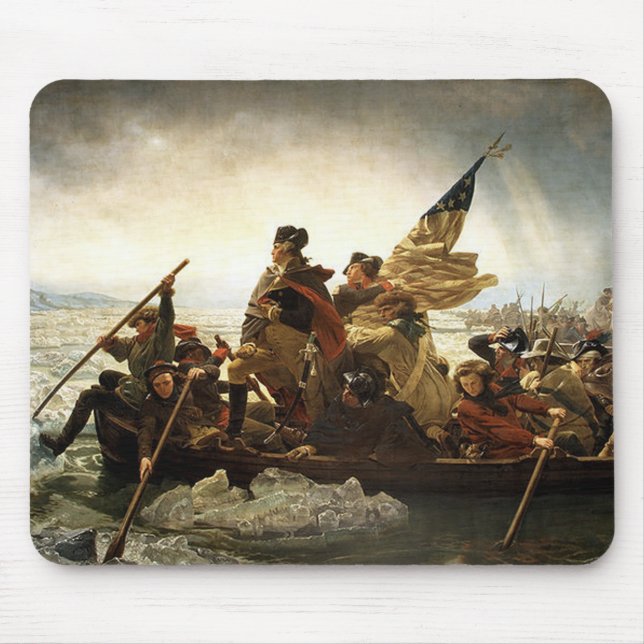 Washington kreuzt den Delaware River Mousepad (Vorne)