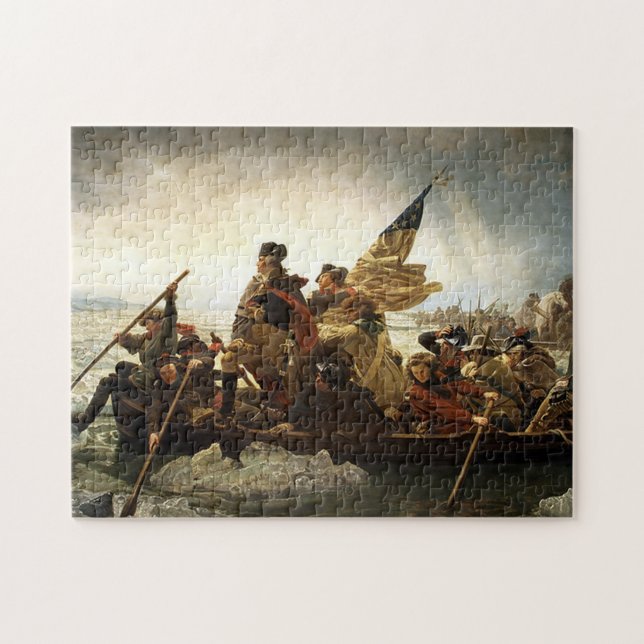 Washington kreuzt den Delaware River Puzzle (Horizontal)