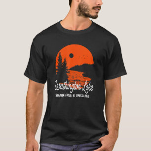 Washington Lake Haifrei- und ungesalzener Urlaub S T-Shirt