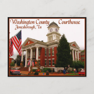 Washington Landkreis Courthouse - Jonesborough, TN Postkarte
