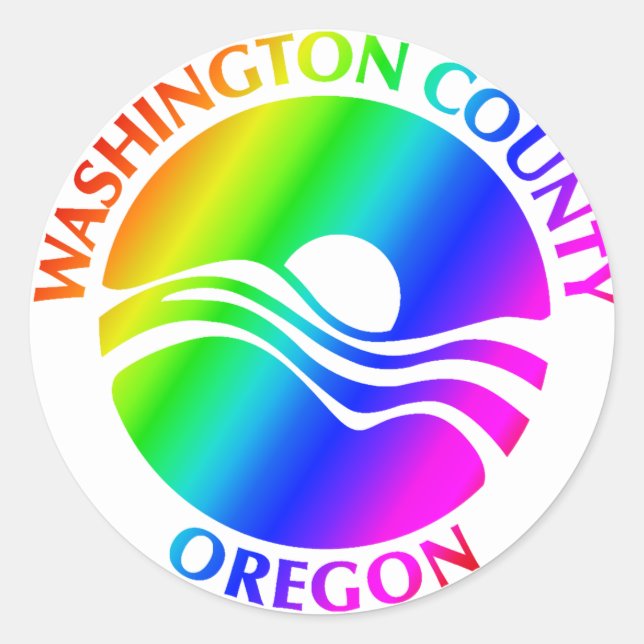 Washington Landkreis Pride Stickers - kleine 3,5 Z (Vorderseite)