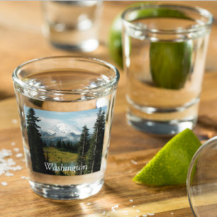 Washington Landschaftlich Mount Rainier Landscape  Schnapsglas