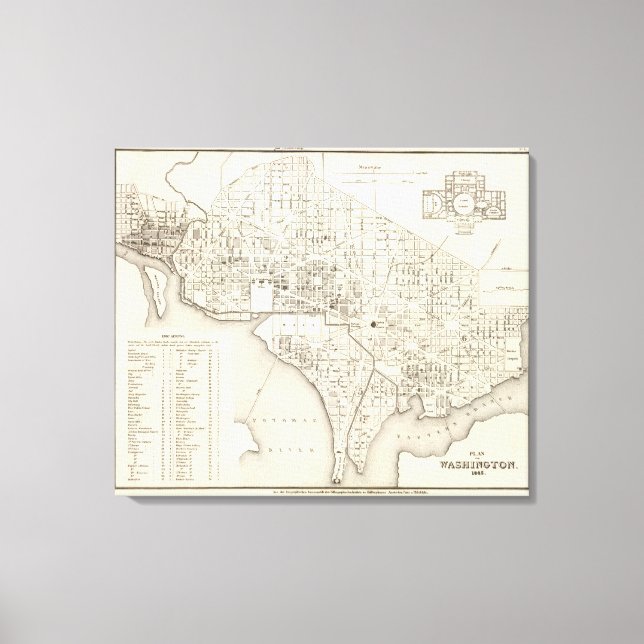 Washington Leinwanddruck (Vorderseite)
