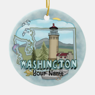 Washington Lighthouse Ornament